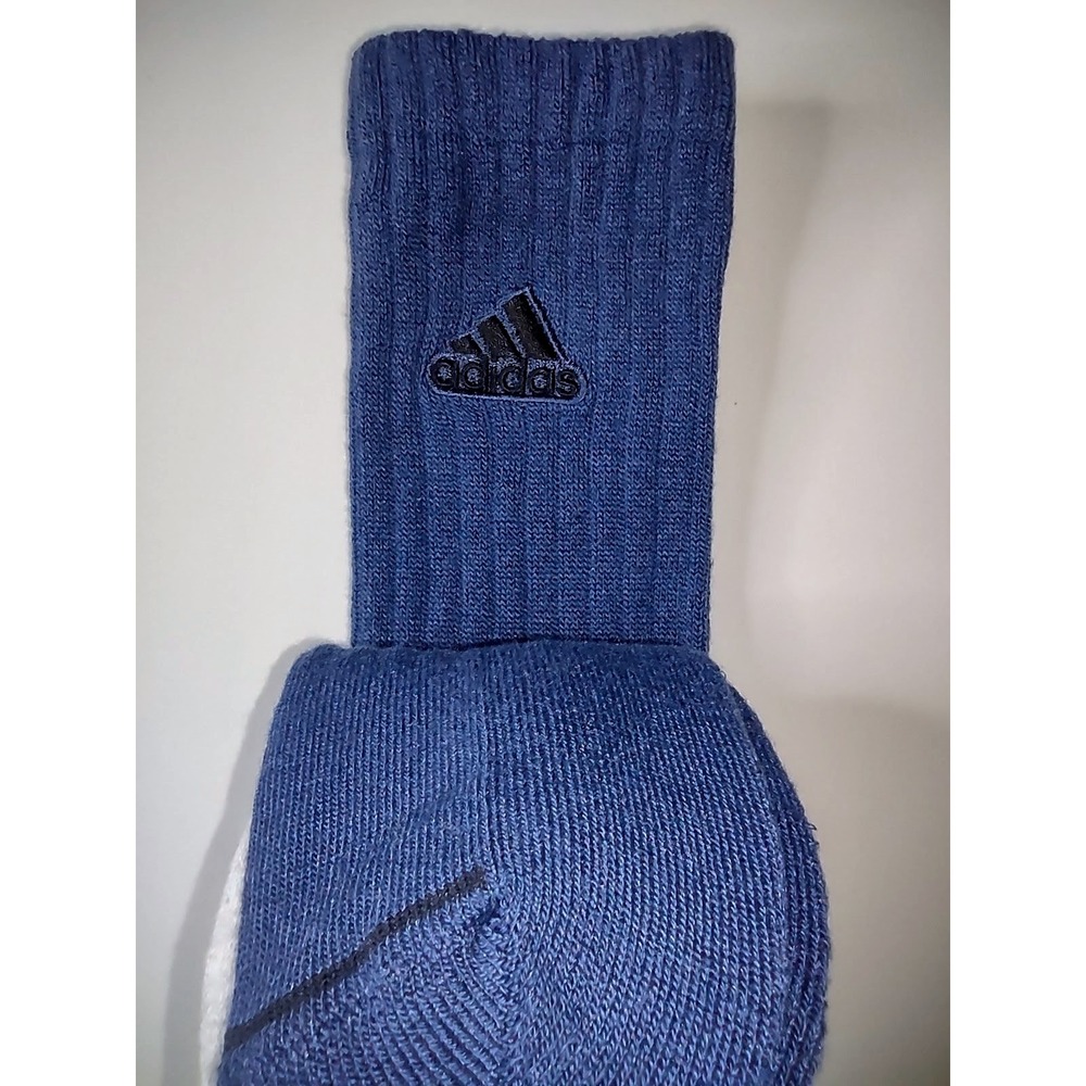 (2) Adidas Mens Cushioned Crew Socks 3 Pair Pack Shoe Size 6-12 Aeroready - Picture 7 of 9